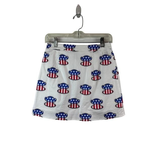 NWT Paul Frank July 4th Mini Skirt Julius Monkey Size 28 - Picture 2 of 5